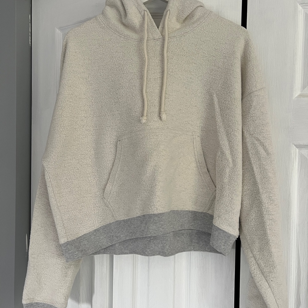 Women's TNA Cream and Gray Hoodie